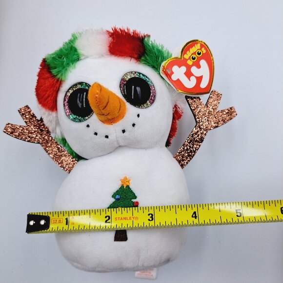 Fitz and Floyd Snowman Gift Gallery Plate & Mug & Frosty Towel & Ty Beanie Boo - Picture 13 of 16